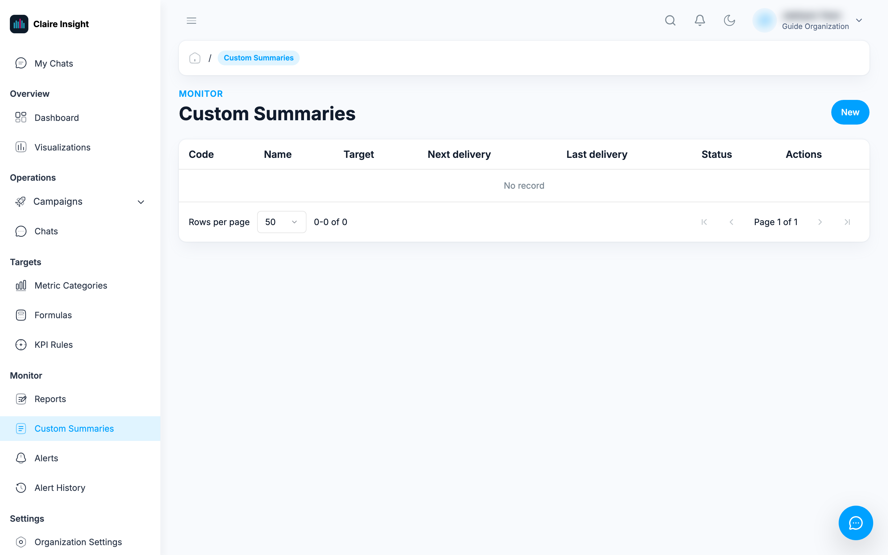 Custom Summaries